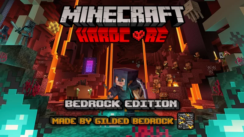 Hardcore mode hearts in Minecraft